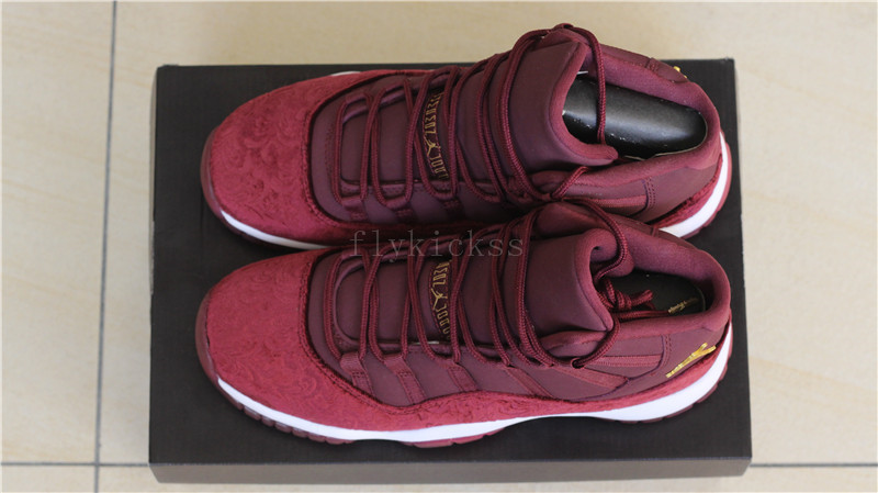 Authentic Air Jordan 11 Velvet Night Maroon High